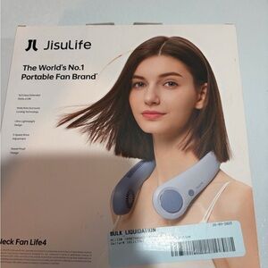 Gray Wearable Neck Fan
